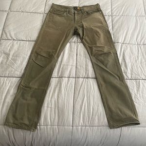 J Crew 484 Jeans in Green. Size 33x32.  In great shape!